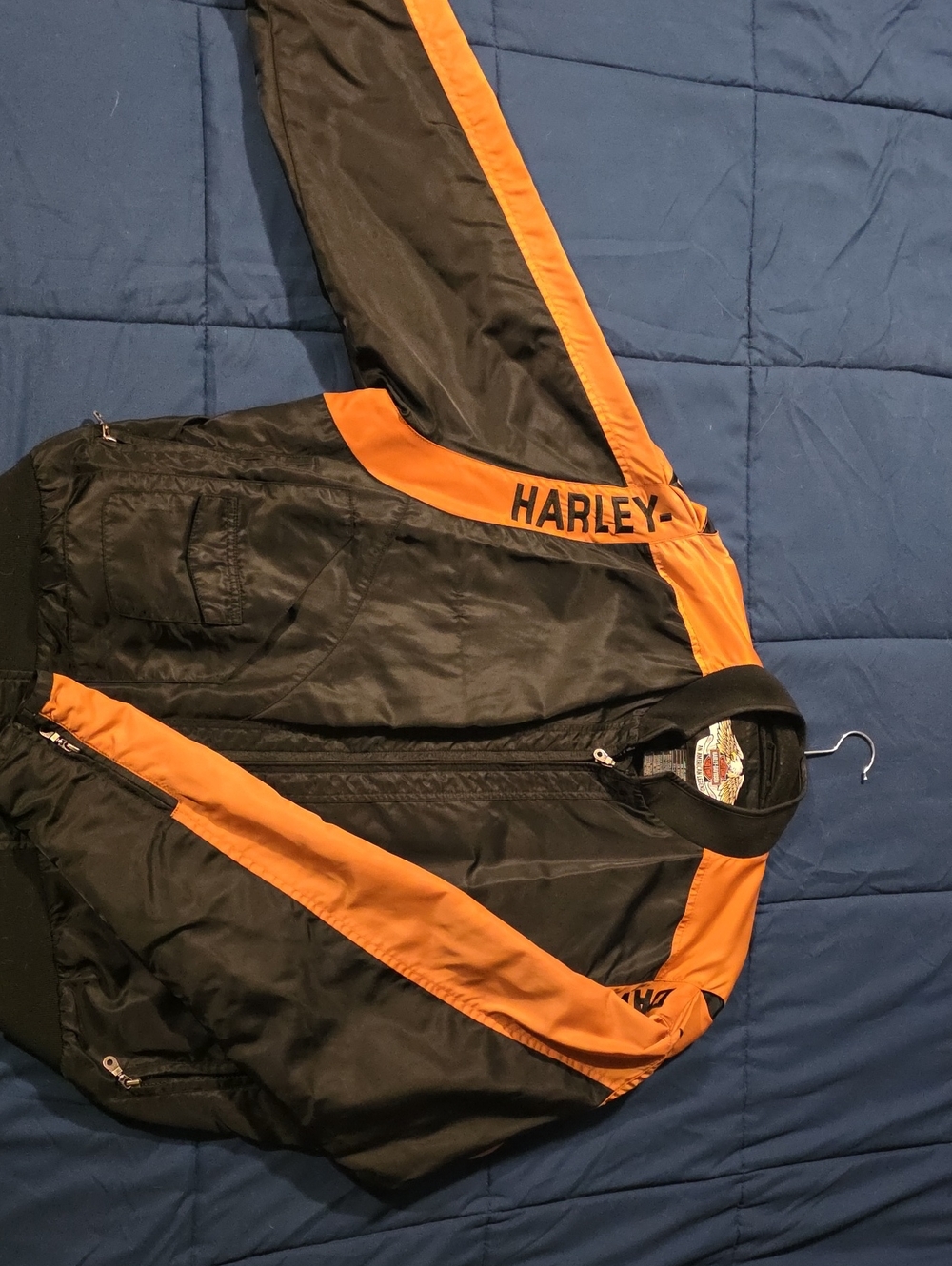 Harley-Davidson Black and Orange Performance Riding Jacket